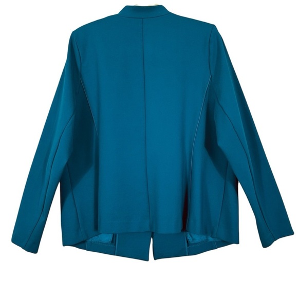 ELOQUII ULTIMATE STRETCH ONE BUTTON TAILORED TEAL JACKET SIZE 18 - Picture 5 of 15